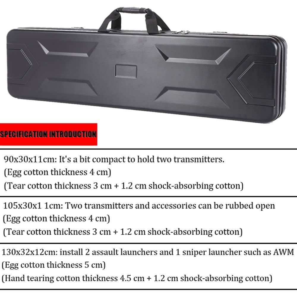 REMEK Rifles Fundas Rígidas Táctica, Estuche De Rifle Pistola Duro Ultra Protectora Bolsa Rígida para Rifle Armas Largas Almacenamiento Cajas Impermeable A Prueba De Golpes Protector
