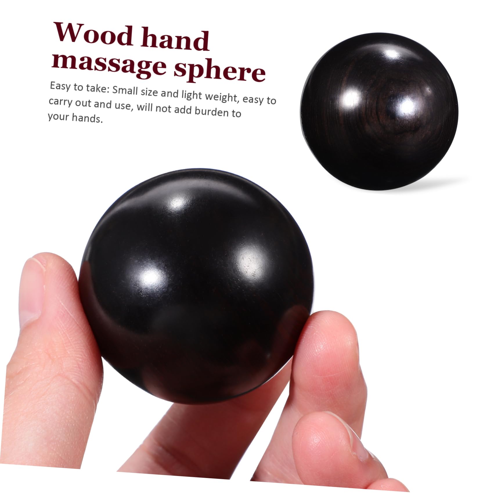 LALAFINA 4stücke Handmassageball Aus Hochwertigem Zitanholz Hand-übungsbälle Zur Muskelentspannung Durchblutung Für Erwachsene Verbesserung Der Flexibilität