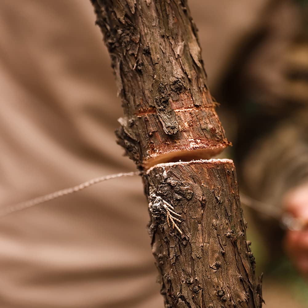 2Pcs Survival Stainless Steel Hand Pocket Wire Saw Pocket Chainsaw Two Sided Outdoor Portable Hand Saw Camping Rope Saw Blade