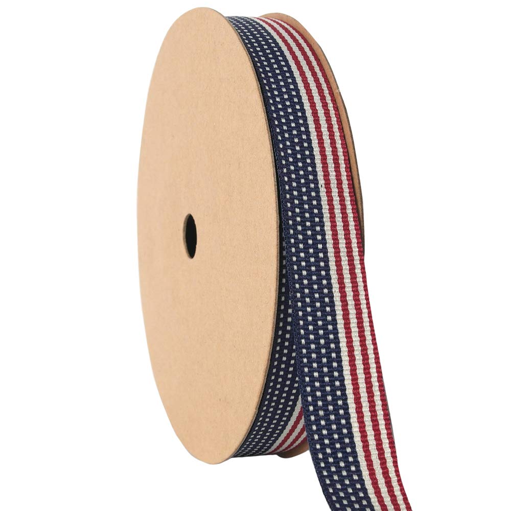 NewTrend Gingham Ribbon 25 Yard Each Roll 100% Polyester 3/8 inch 5/8 inch 7/8 inch 1 inch 1 1/2 inch 5/8-Inch blue NT