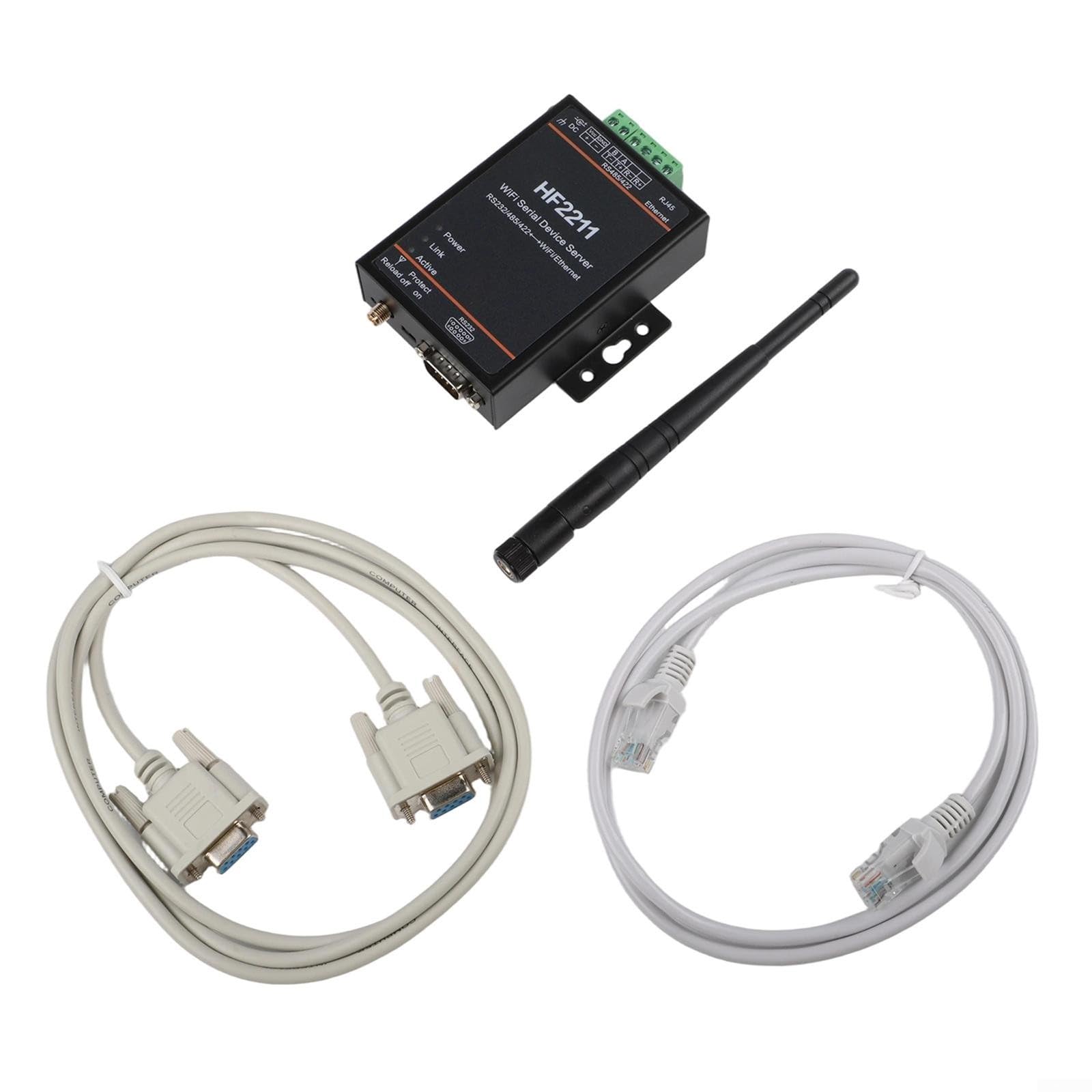 HF2211 Industrial Serial RS232 RS485 RS422 Module convertisseur Ethernet prend en charge STA AP AP + STA Modes sans fil TCP IP Telnet OTA Mise à jour et cryptage