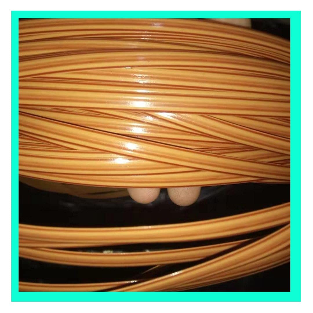 YebiO Rattan Woven Material 8Mm Plastic Woven Rattan Repair Material,500G Synthetic Wicker Rattan