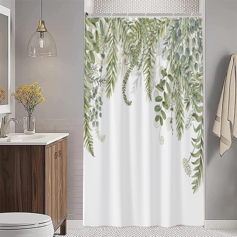 Tenda Doccia Effetto Marmo Verde - 180x180cm Antimuffa Con 12 Ganci, Poliestere Lavabile - Foto 7