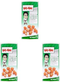 Koh Kae Chicken Flavour Coated Peanuts, 230 g (Pack of 3)