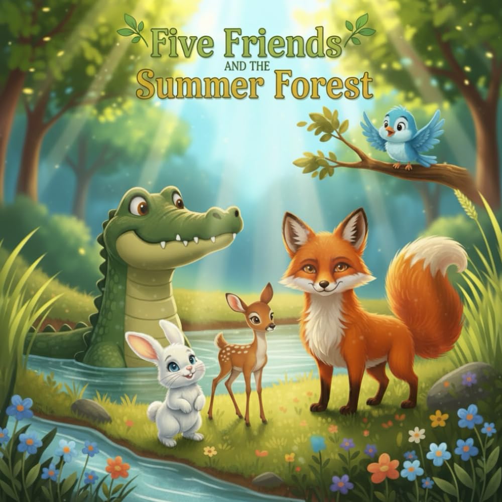 Five Friend and the Summer Forest | Children bedtime story | kids freindship story for 3-8 years old
