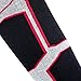Pure Athlete Snowboard Socks - Comfortable Warm Outdoor Socks for Skiing and Snowboarding - Warm Board Socks, Ski Socks for Men and Women (Black-White-Red, Small)