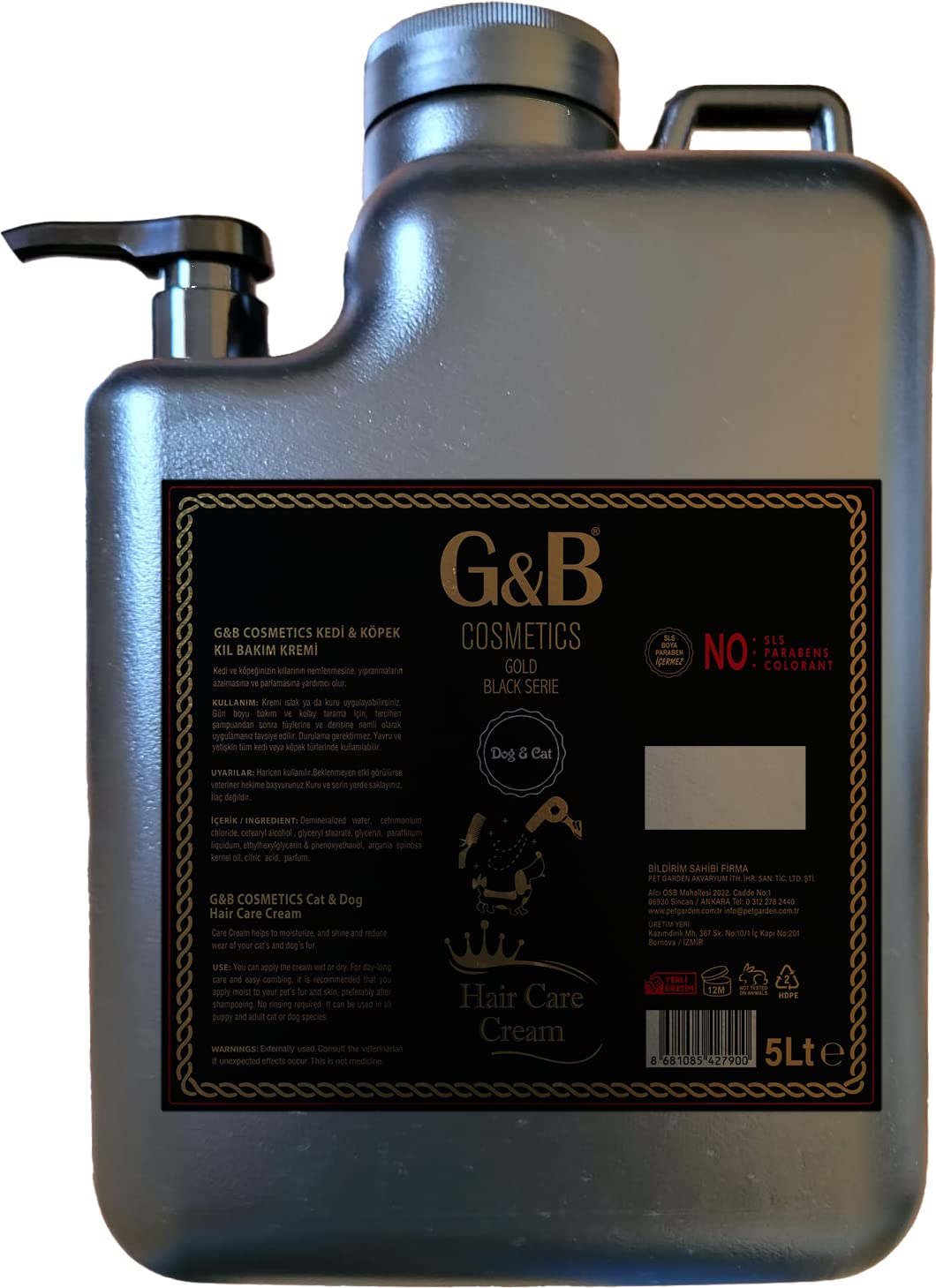 G&B Kil Bakim Pet Kremi 5 Lt, 146-0037
