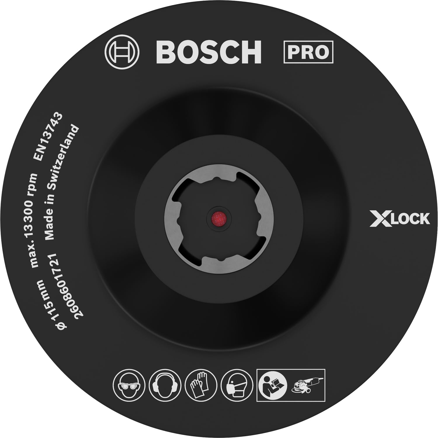 Bosch Professional destek diski (cırt cırtlı, X-Lock ile), 2608601721, Ø 115 mm