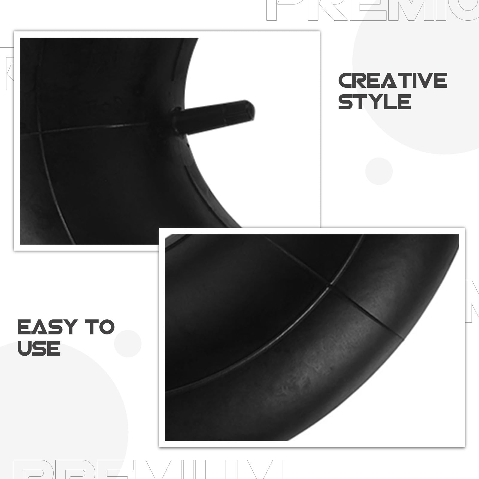 Ciieeo 3piezas 15x600-6 Neumáticos de Recambio para Cortacésped Tractor de Jardín, Negro, Resistente, Soporte de Tracción Mejorado