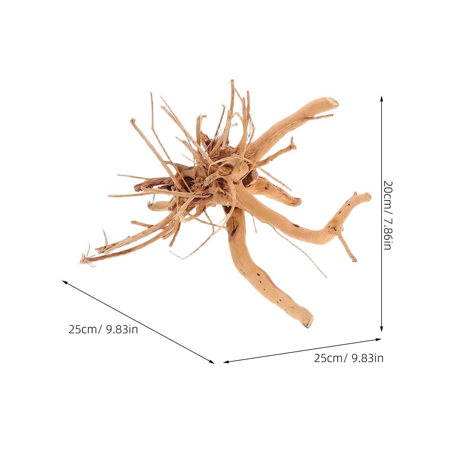 4piezas Decoración de Madera Flotante Natural para Peceras de Ramas Surtidas y Troncos Decorativos para Acuarios Madera Trepadora para Reptiles y Adorno para Terrario de Agua Dulce