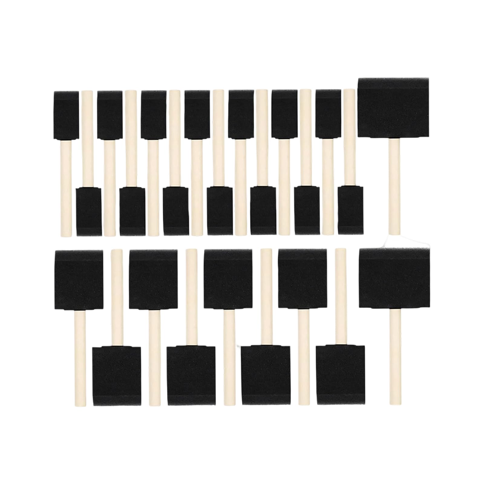 Hzbb 24 Pcs Sponge Stamp Sponge Painting Tool For Kids Doodling Card Making Preschool Printmaking Classroom Wall Decoration Roller Postage