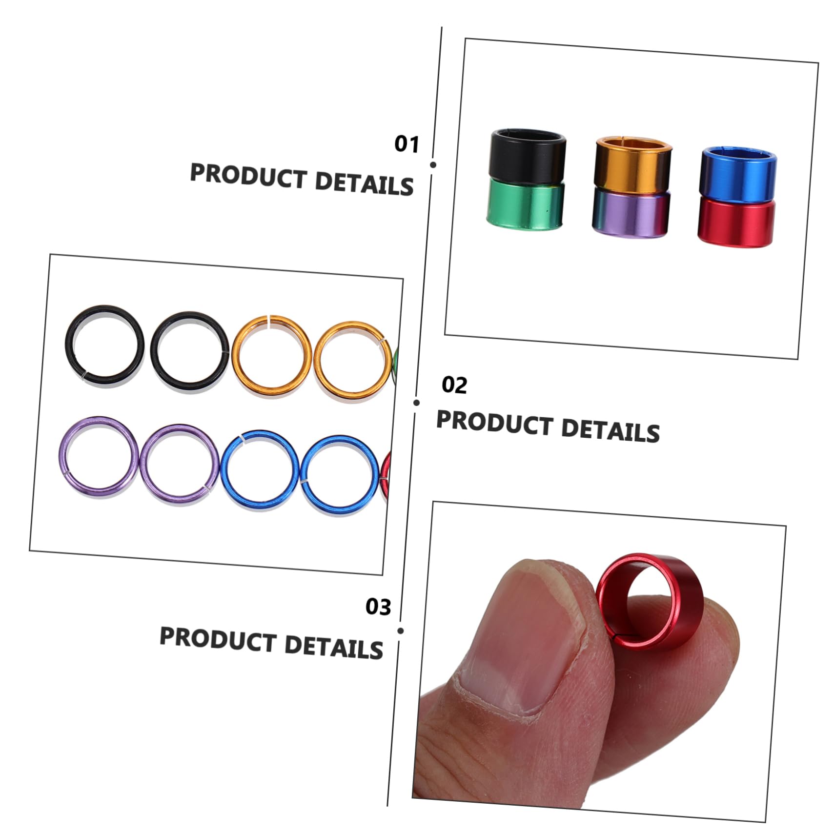 SUPVOX Pigeon Ring Aluminum Chicken Foot Ring Label for Ducks Small Lightweight