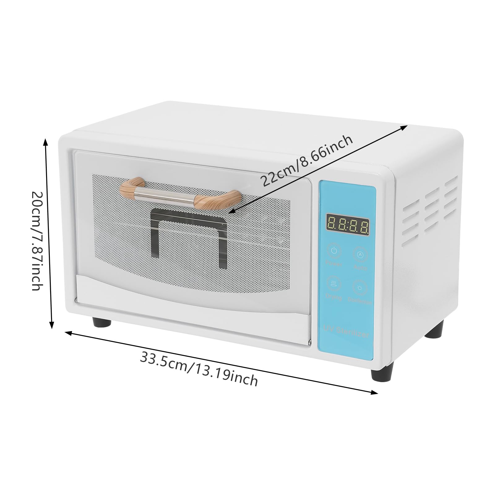 Sterylizator, sterylizator UV z regulacją timera, 160 W, sterylizator na sucho, duża pojemność, cyfrowy wyświetlacz, technologia suszenia gorącym powietrzem do salonu piękności
