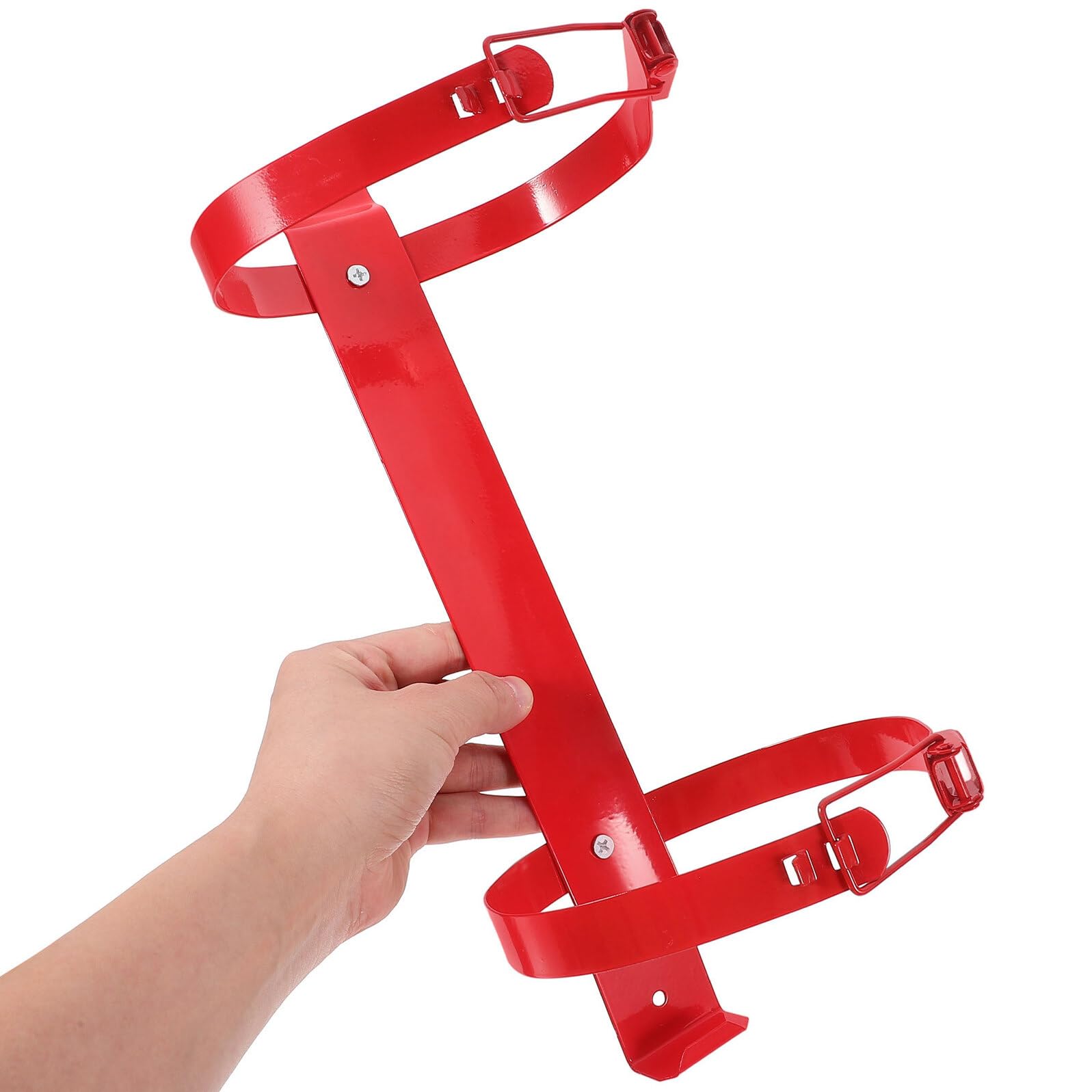 2 Piezas Soporte para Extintor de Incendios Doméstico de 3/4 Kg, Soporte de Pared Ajustable de Alta Resistencia, Paquete para Garaje, Hogar y Uso Marino