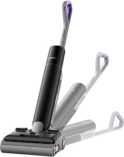 EUREKA Aspiradora Fregadora Potente sin Cable, Aspirador Vertical en Seco y Húmedo 24 kPa Autopropulsado, 100 ℃ Autolimpieza, 180° Plano, Autonomía 60 mins, Limpieza Borde, Anti-Enredos, FloorShine880