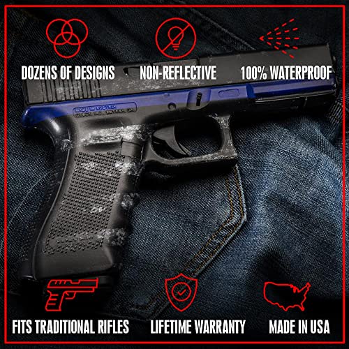 Gunskins Pistol Skin Compatible With Glock 17 - Premium Vinyl Gun Wrap With Precut Pieces - Easy To Install - 100% Waterproof Non-Reflective Matte Finish - Made In Usa - Gs Hand Cannon #TOP2