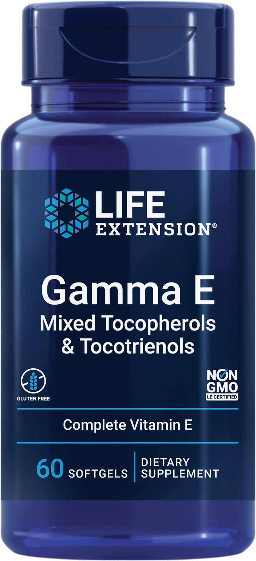 Life Extension Gamma E Mixed Tocopherols & Tocotrienols 60 Softgels