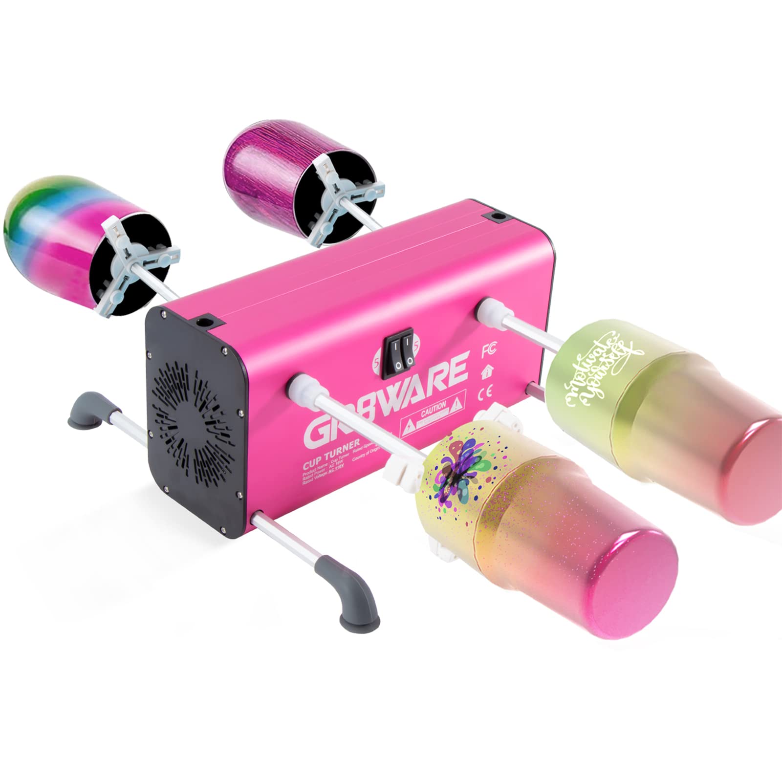 Buy Cup Turner Kit, Gr8ware 4 Cup Turner for Crafts Tumbler, DIY Cup