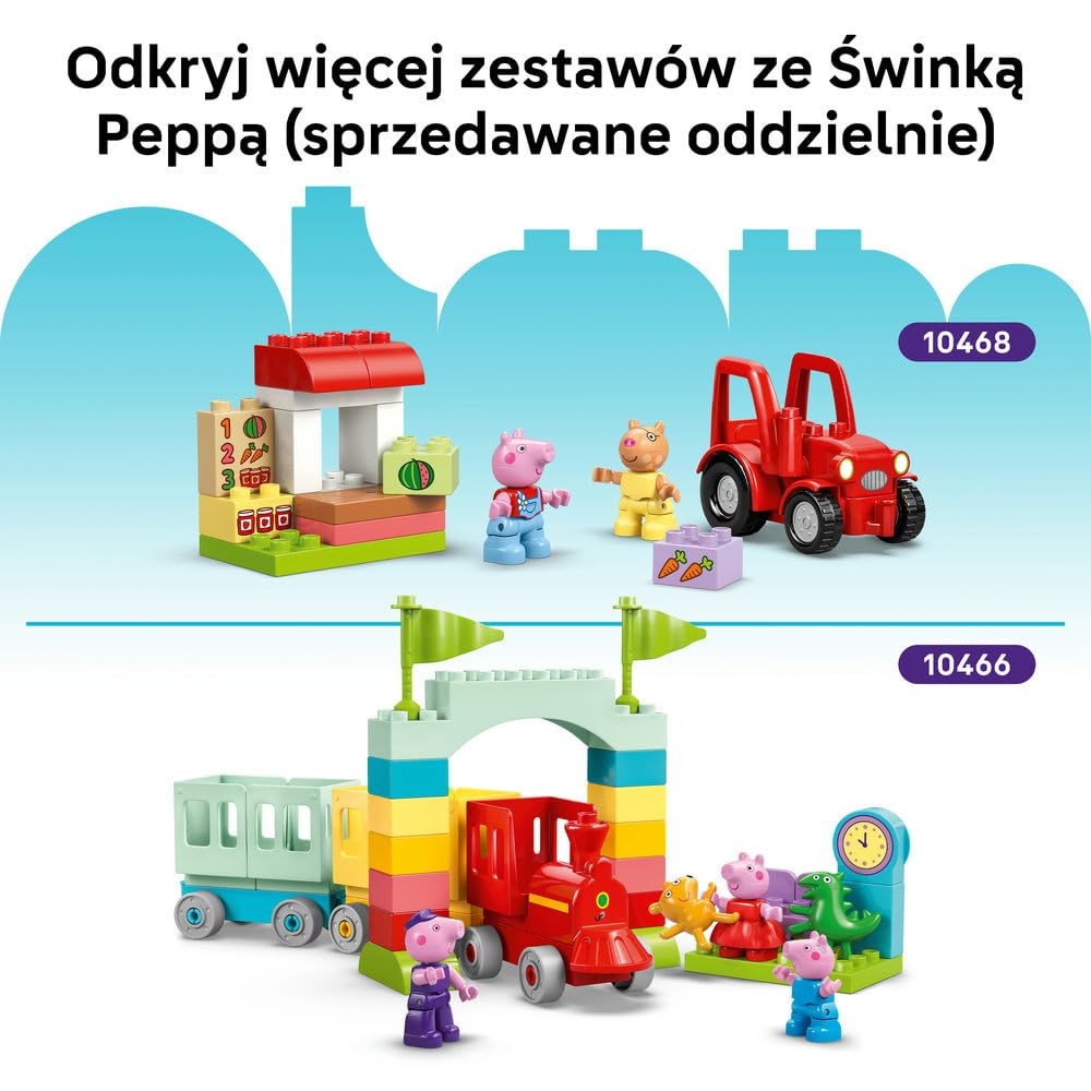 LEGO DUPLO Dom rodzinny 10467 | domek dla dzieci, klocki dla 2-latka, prezent dla dziewczynki i chłopca 2+, rodzinna zabawa, 84 elementy