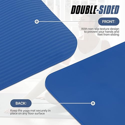 Miniatura 8 de MADOG Tapete de yoga de 12 pulgada de grosor con correa de transporte, espuma NBR antidesgarro de alta densidad