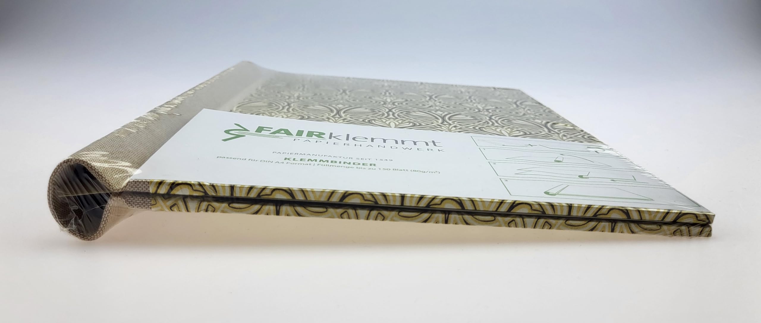 Klemmbinder Luxury Liberty Naturleinen, A4, 22,5 x 30,8 cm