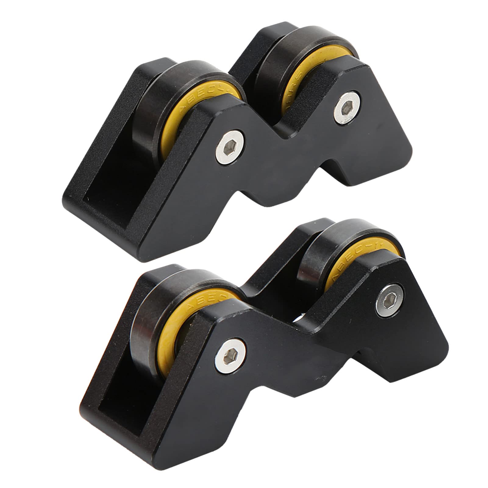 POENVFPO Pool Straightness Checker, 2PCS Aluminium and Bearing Billiard Cue Straightness Detector Inspect Tool