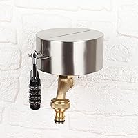 Vista 2 de Cerradura antirrobo para grifo al aire libre, cerradura de grifo resistente para jardín/cocina/manguera, evita el uso no autorizado de agua