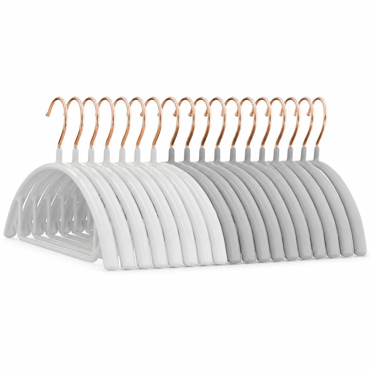 Grucce Metallo Antiscivolo per Maglieria, Grigio, Bianco, style to 3