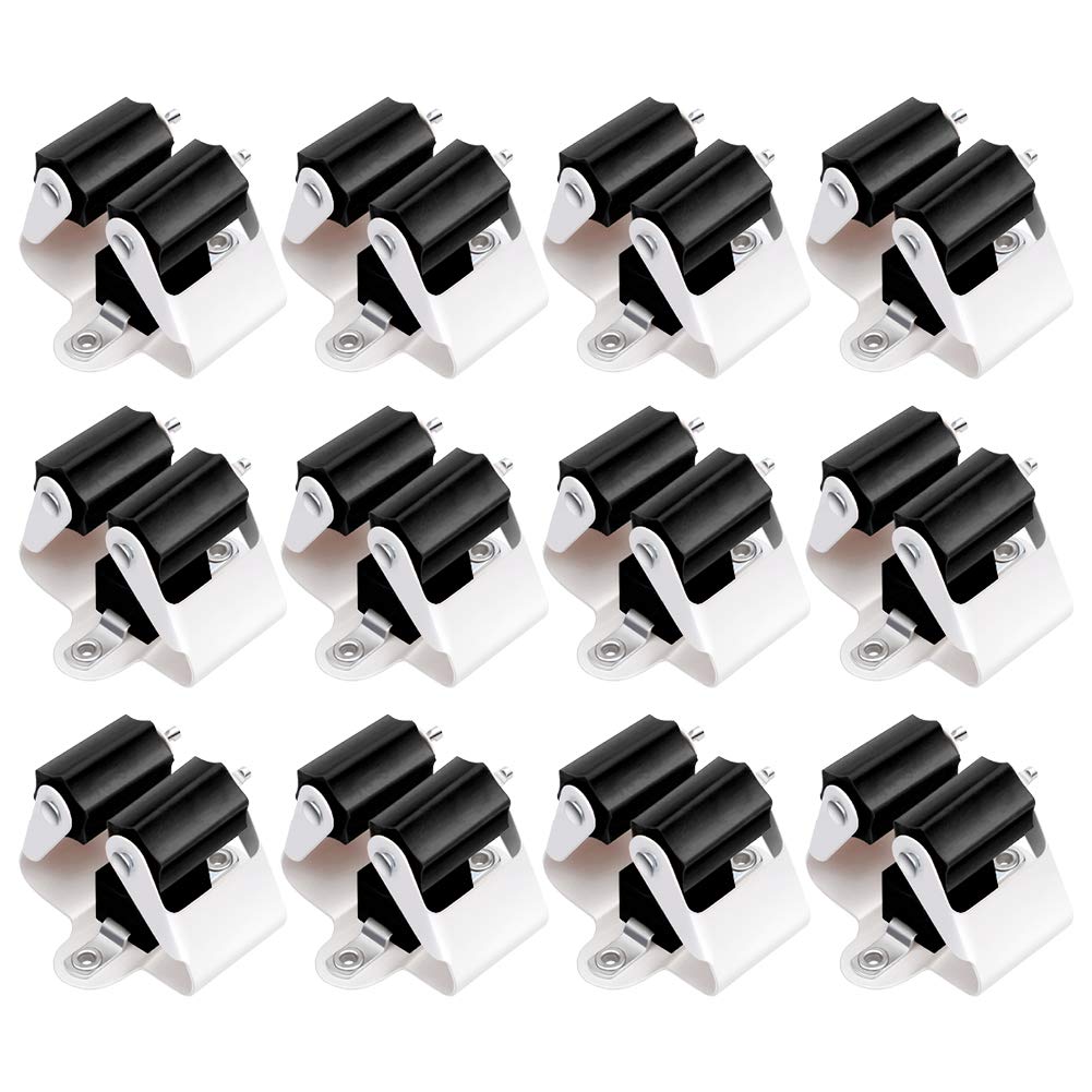 3-H Mop and Broom Holder, Wall Mounted Garden Storage Rack, Tool Organizer & Hanger for Kitchen, Bathroom, Garden,Garage(12pc)