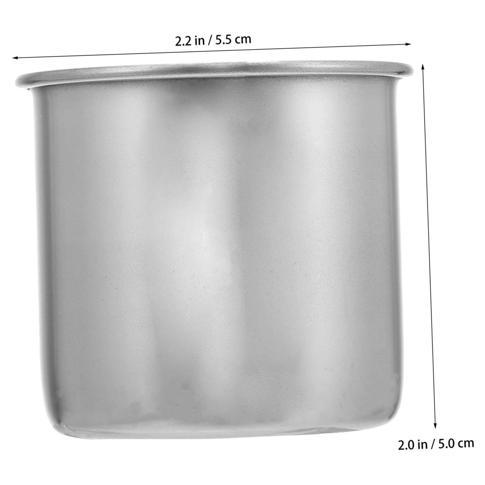 INOOMP 6piezas Vasos Medidores Acero Inoxidable para Laboratorio Vaso Metálico para Medicinas Herramienta de Medición Unidades