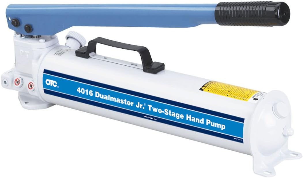 OTC 4016 Dualmaster Jr. Two-Stage Hand Pump - Versatile Hydraulic Pump Offers Dependable Power for Automotive, Heavy-Duty Truck, Agricultural, and Construction Maintenance Needs