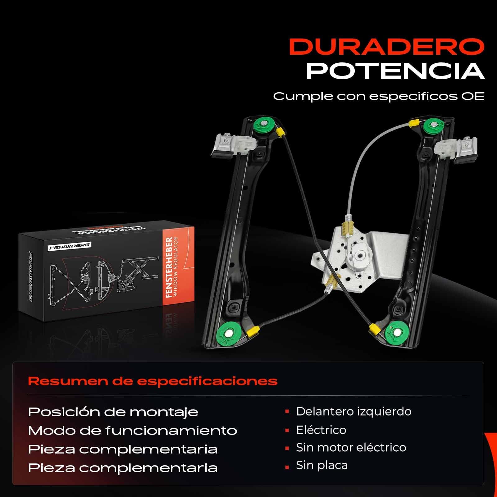 Frankberg Conjunto de Regulador de Ventana Delantero izquierdo 851348