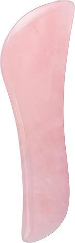 Miniatura 9 de LZLRUN Rodillo de jade de cuarzo rosa, tablero de jade real, masajeador de hongos, herramienta de elevación facial, herramienta de masaje Guasha