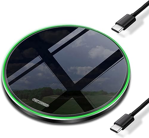 Cargador inalámbrico rápido de 20 W con USB-C para Samsung Galaxy S25S24S23S22Note 20BudsBuds +, Pixel 87, estación de carga inalámbrica de teléfono