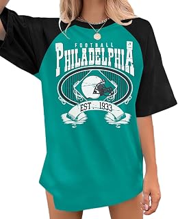 Football Shirts Women Game Day Oversized Shirt Football Team Fan Tee Sports Jersey Gift Tops
