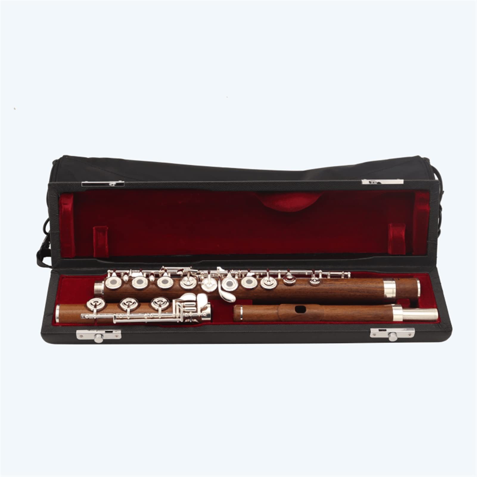 Amazon.co.jp: フルート楽器 高級Rosewood 17キーオープンシルバー