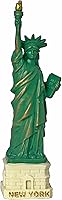 4-Inch Mini Statue of Liberty Figurine with Copper Tint - NYC Souvenir, Party Favor, Cake Topper Gift