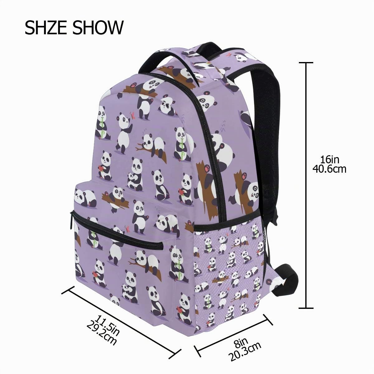 Sac à Dos d'école Happy Panda pour garçons, Filles, Sac de Voyage, Sac de Voyage, Cartable