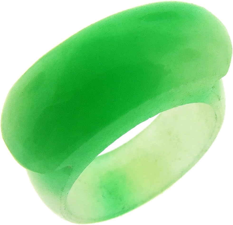 Genuine Chinese Green Jade Ring 10mm