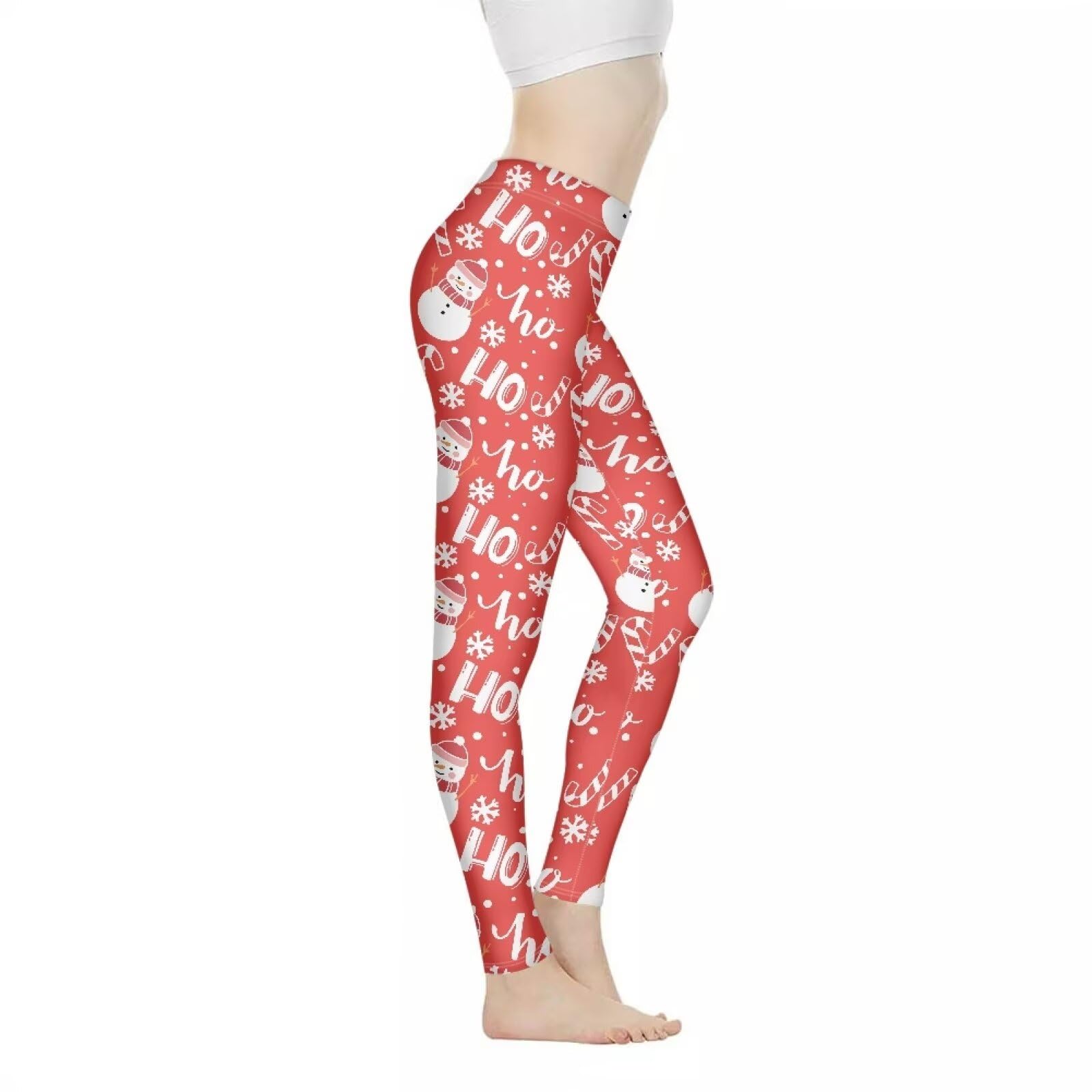 Bulopur Rose Women Yoga Pants High Waist, Workout Leggings Tummy Control, Butterfly Full Length Pant for Sports Running Gym