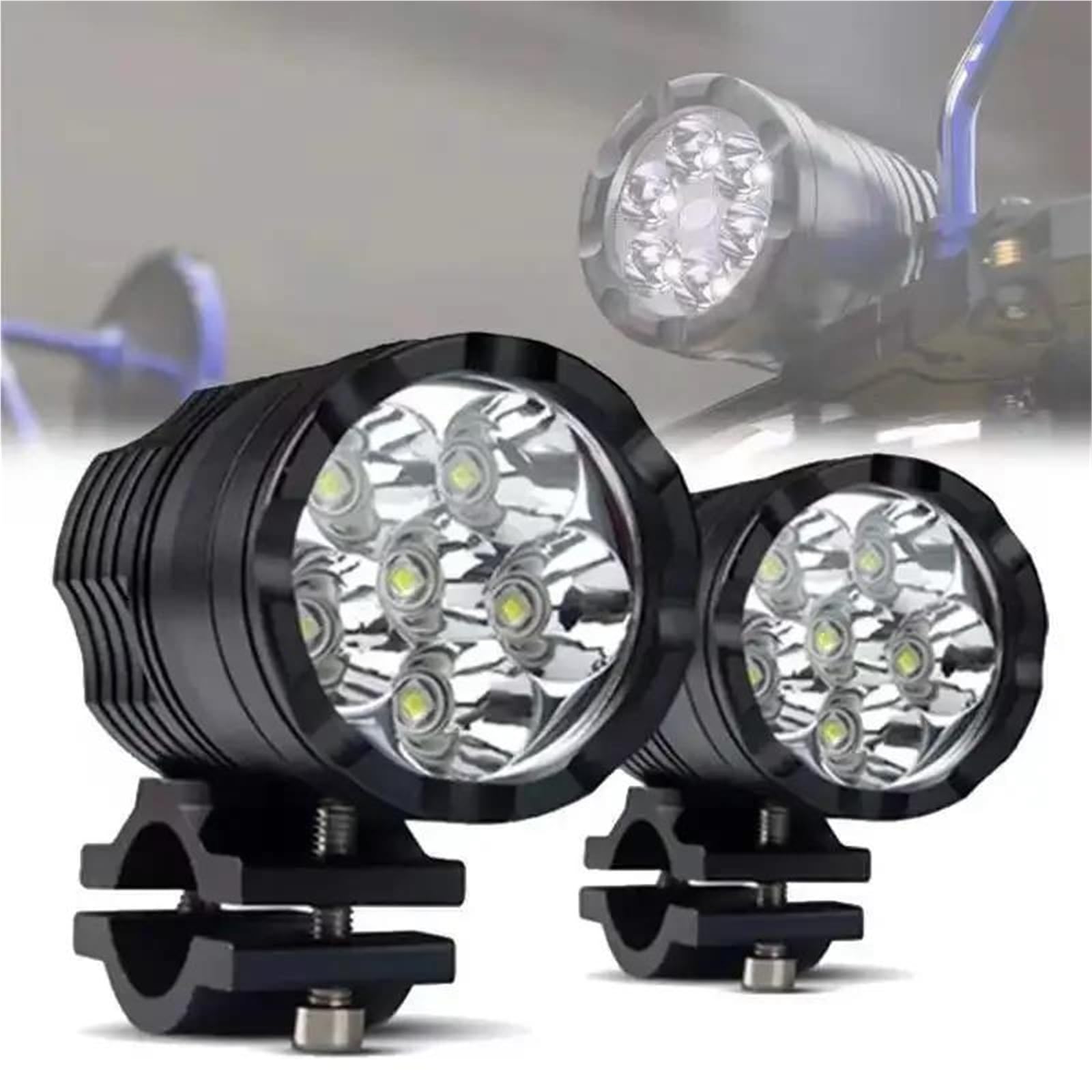 Reflektor motocyklowe Uniwersalne Reflektory Motocyklowe 12V Przednie Światła 10W Lampa Przeciwmgielna LED