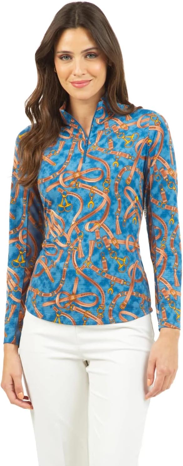 Alexandra Print Long Sleeve Mock Neck 