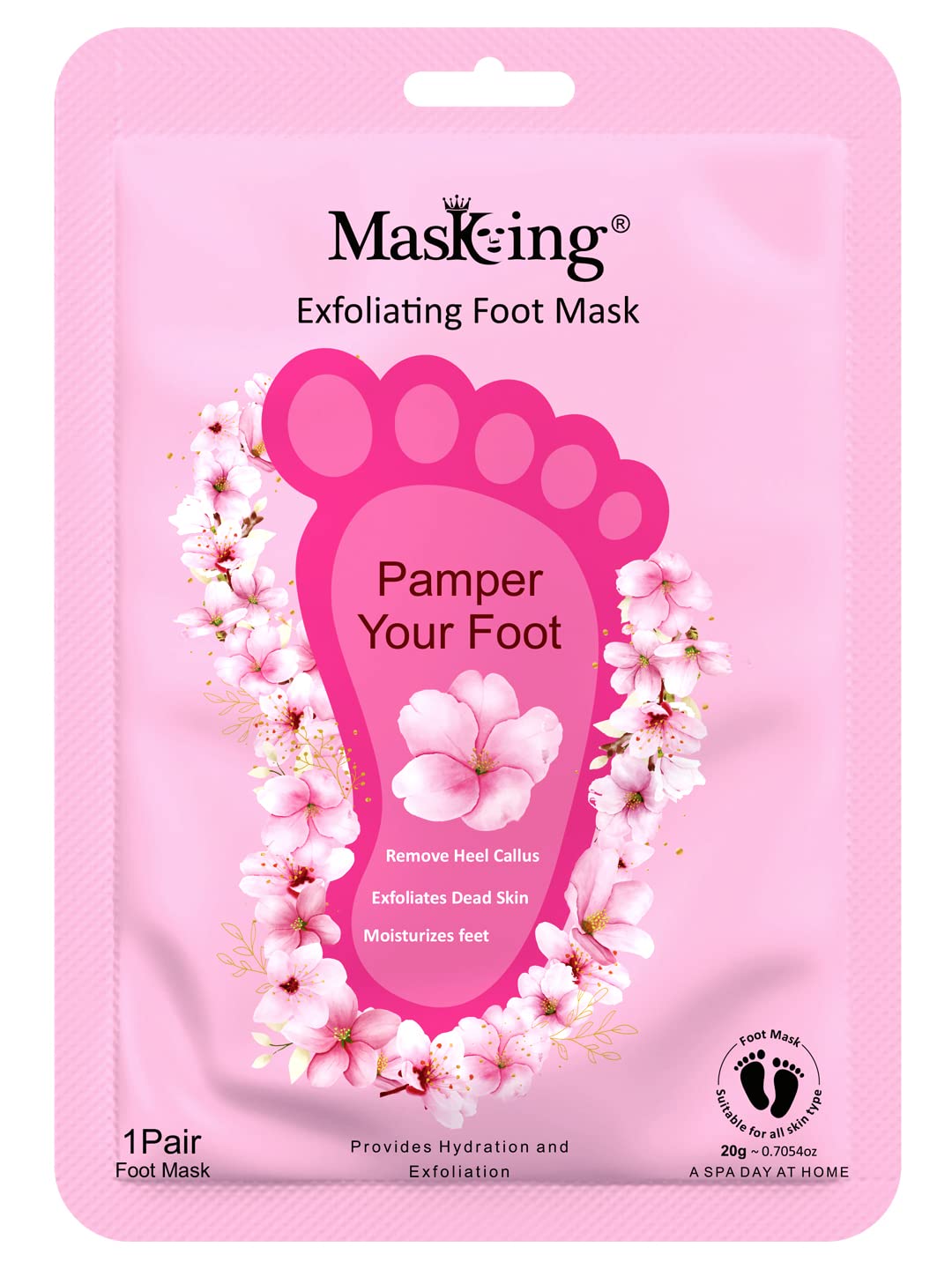 Hydrating, Deep Moisturisation and Exfoliating Foot Mask for Smooth and Silky Foot (Pack 1) 20g-image-42