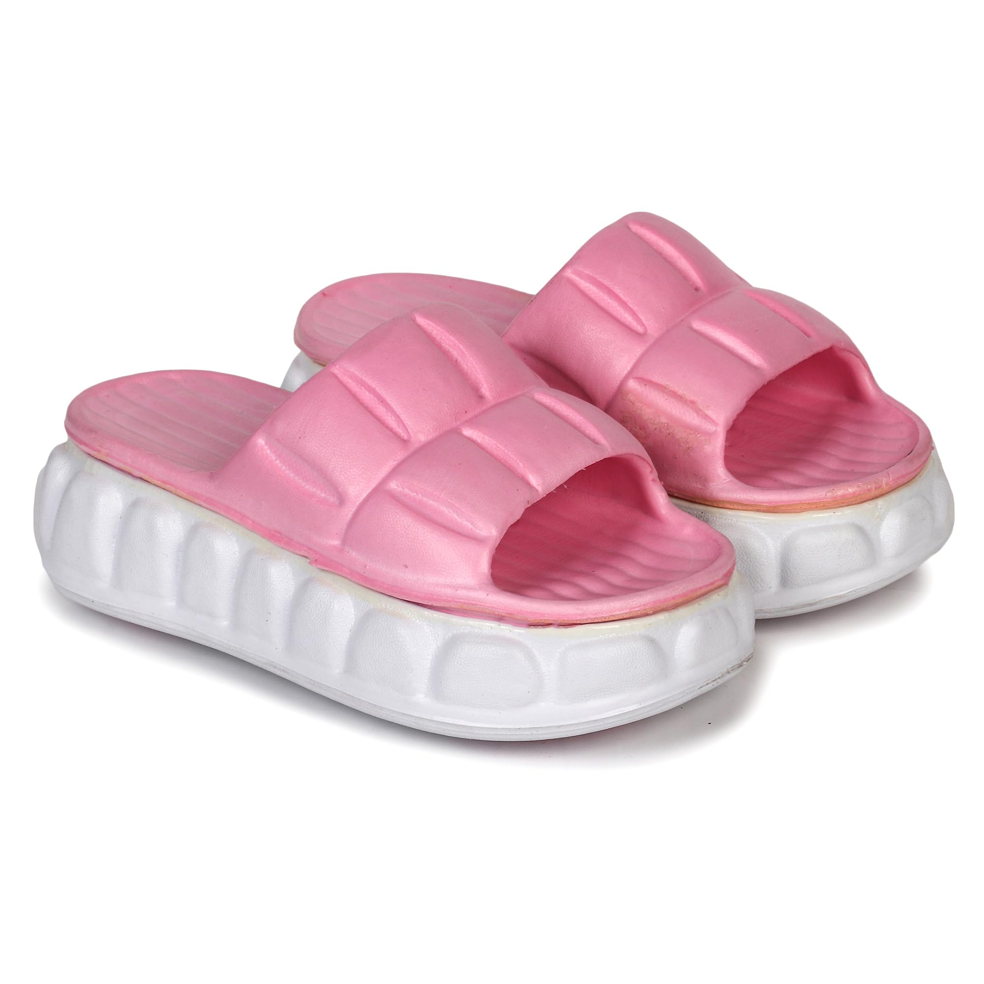 SOULSUNUltra Soft Sliders/Slippers Comfortable & Light Weight Stylish & Waterproof Everyday Flip Flops for Ladies/Girls (Baby Pink, 7) (B0D95Y8FF8) Amazon Price History, Amazon Price Tracker