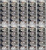 Maxell 100 Batteries LR44 (A76, AG13) Alkaline Button Size Battery On Tear Strip Hologram