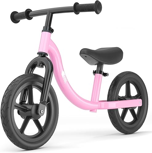 Glaf Bicicleta de equilibrio para niños de 2 años, caminante para bebés de 18 meses a 5 años, regalos de cumpleaños, 12 pulgadas, sin pedales,