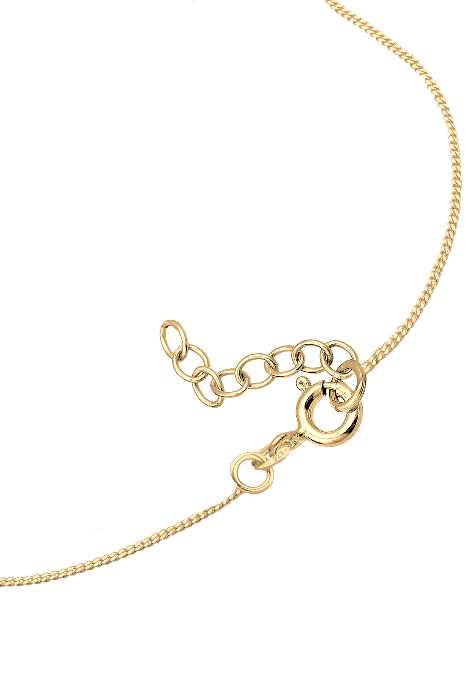 Elli Halskette Silber 925 Vergoldet 24K Sternschnuppen Kette Kinder Emaille