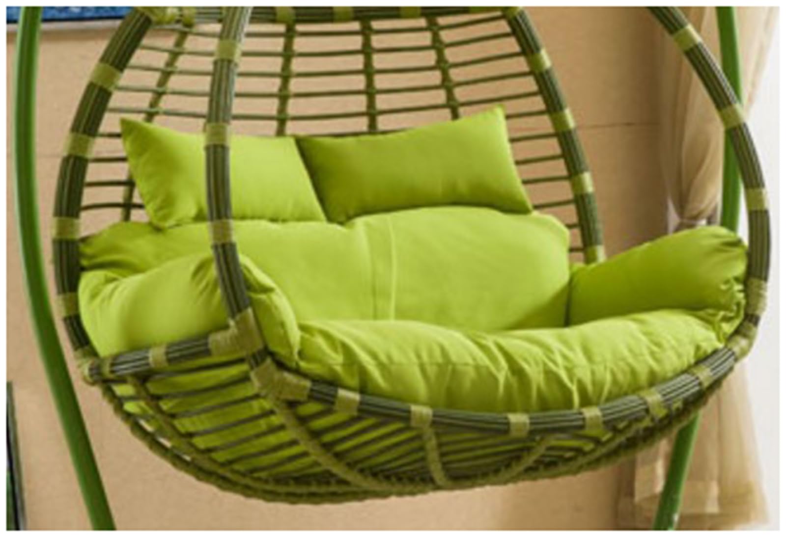 LSyySy Thicken Hanging Chair Cushion Replacement Egg Chair Cushions Double,2 Seater Egg Chair Swing Cushion Reusable Outdoor Hanging Hammock Chair Cushions Washable,for Outdoor and Indoor