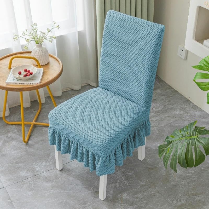 Housse de chaise extensible anti-taches - Rénovation facile de vos assises abîmées