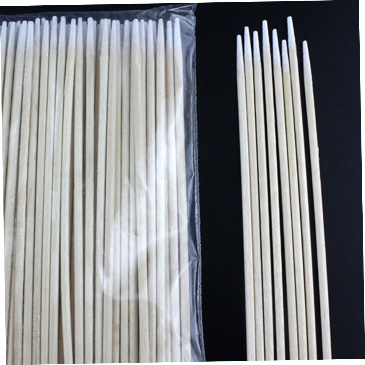 Housoutil 1800 Stück Wattestäbchen makyaj seti holzstäbchen make up tools tupfer Holzstock wooden sticks mit Baumwollspitze bambusstäbe 10cm Kapok-Stick Tattoo-Zubehör Hölzern